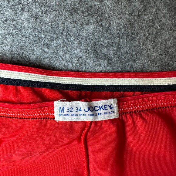 Vintage Jockey Men’s Athletic Supporter – Red Silky Fabric Size M (32–34) Rare - Picture 9 of 10